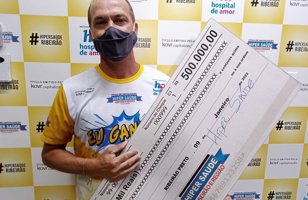 Dois ganhadores dividem o quarto prêmio do Hiper Saúde no valor de 500 mil reais